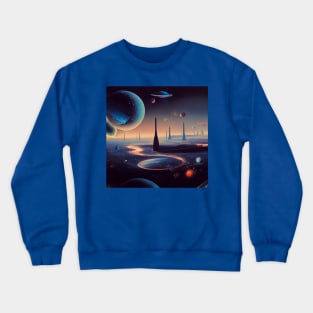 Interplanetary Spaceport Crewneck Sweatshirt